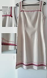 Šaty - Ručne vyšívané dámske šaty - 11800389_