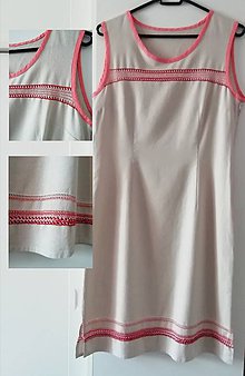 Šaty - Ručne vyšívané dámske šaty - 11800157_