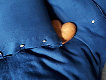 Úžitkový textil - Ľanové obliečky Perfect Look Marine Blue - 11806582_