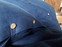 Úžitkový textil - Ľanové obliečky Perfect Look Marine Blue - 11806586_
