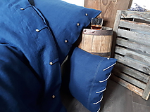 Úžitkový textil - Ľanové obliečky Perfect Look Marine Blue - 11806587_