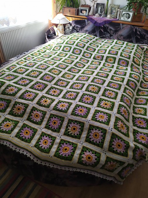 Úžitkový textil - Deka, Jarná koruna - 11803790_