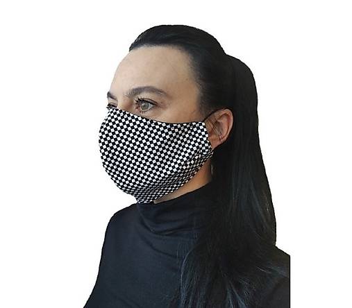  - Rouška unisex - šachovnice - skladem - 11808335_