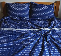 Úžitkový textil - FILKI posteľné návliečky na dvojpaplón (Modrotlačový vzor 180) - 11807786_