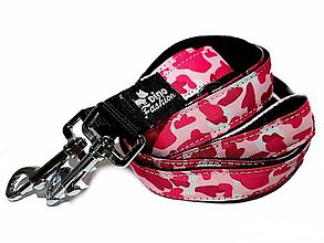 Pre zvieratá - Prepinacie vodítko Pink Camouflage - 11815298_