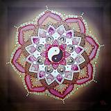 Obrazy - Mandala...Horúca láska s malinami - 11812410_