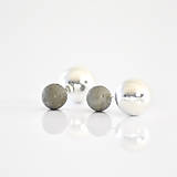 Náušnice - Silver point earrings - 11812743_