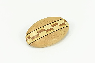 Brošne - Drevená brošňa - buk, mozaika z javorového a exotického dreva - 11815000_
