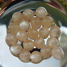 Korálky - Sklenené koráliky guličky 10mm s prieťahom (Béžová) - 11813617_