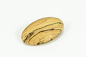 Brošne - Drevená brošňa - špaltovaný buk, nerez (var. 1) - 11816043_