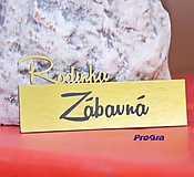 Tabuľky - Rodinka - menovka na dvere alebo schránku - 11816926_