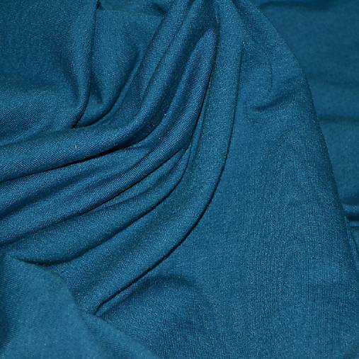 Textil - Teplakovina petrolej (S108) - 11815828_
