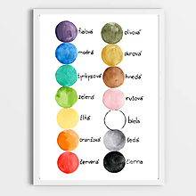 Hračky - Art Print - bodkované farby - 11818324_