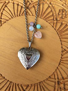 Náhrdelníky - medailón srdce z chirurgickej ocele - 11818171_