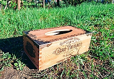 Úložné priestory & Organizácia - Box na vreckovky "Countryside III." - 11823798_