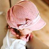 Detské čiapky - Vzdušná baretka staroružová - 11820651_
