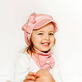Detské čiapky - Vzdušná baretka staroružová - 11820654_