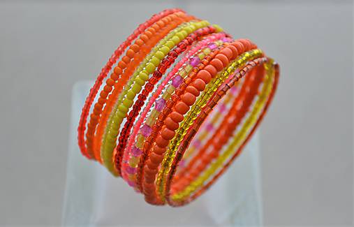 Náramky - Náramok neón - 11825417_