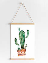 Kresby - Art Print - kaktus - 11823599_
