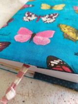 Obal na knihu,  tyrkysové motýliky