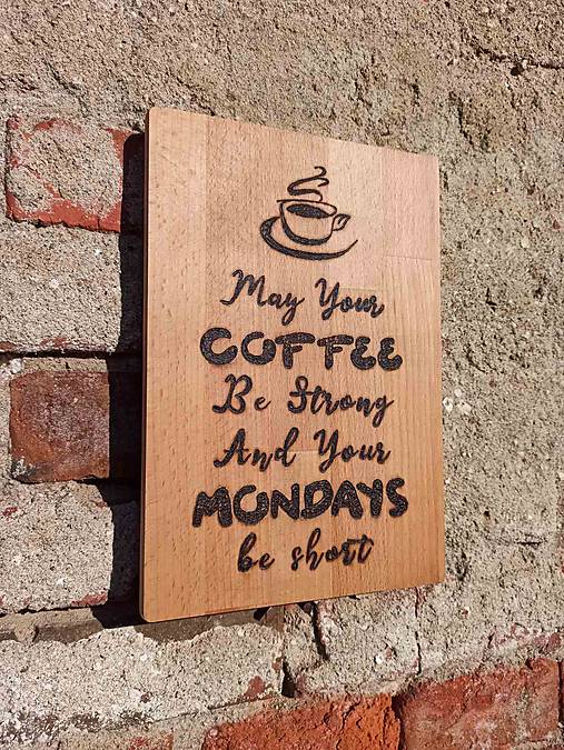 Príbory, varešky, pomôcky - Denko "Coffee Motivák" - 11828728_