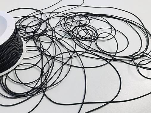 Galantéria - Klibúkova guma 1,2mm šedá tm. - 11833622_