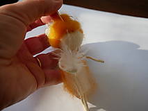 Dekorácie - bábika pomarančová z plste - 11835532_