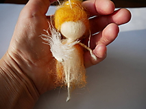 Dekorácie - bábika pomarančová z plste - 11835536_
