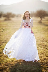 Šaty - Biele madeirové šaty Poľana - 11838824_