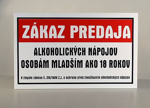 Tabuľky - Tabuľka "zákaz podávať alkohol" - 11837649_