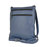Pánske tašky - Kožená taška cez plece v modrej farbe - 11841801_