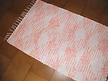 Úžitkový textil - Tkaný koberec ružovo-melírovaný - 11844170_