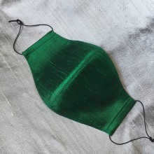 Rúška - Rúško tvarovane HODVAB EXKLUSIV IV.  (IV-Smaragdovozelená) - 11844655_