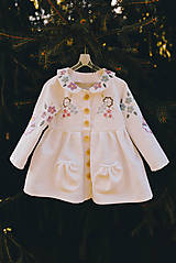 Detské oblečenie - Vyšívaný ľanový kabátik - 11851558_