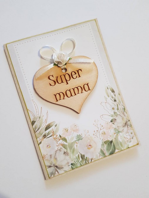 Papiernictvo - pohľadnica  "super mama" - 11851392_