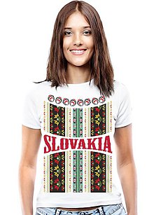 Topy, tričká, tielka - tričko SLOVAKIA - 11852865_