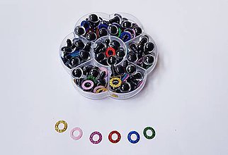 Iný materiál - Sada bezp.očiek (12mm) - 11854859_