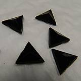 Iný materiál - Našívacie kamienky trojuholník 12x12x12 - 11858087_