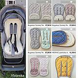 Detský textil - Vlnienka Podložka do kočíka 3 v 1 Stokke Beat 100 % merino top  mix farieb - 11858574_