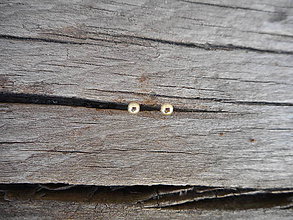 Náušnice - Náušničky guličky 3mm - 11858532_