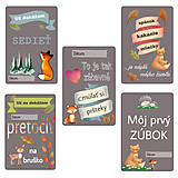 Papiernictvo - Milnikove kartičky zvierata 30 ks (A5) - 11858813_