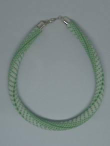 Náhrdelníky - Zeleno - perleťový náhrdelník - 11867571_