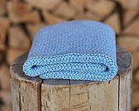 Detský textil - Bledo-modrá detská deka - 11866194_