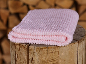 Detský textil - Pastelovo-ružová deka - 11863589_