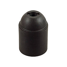 Iný materiál - Objímka termoplastová E27 v čiernej farbe - 11862945_