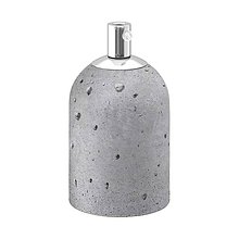 Iný materiál - Betónová handmade objímka E27 v šedej farbe - 11862961_