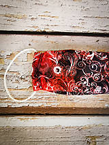 Rúška - Exkluzívne rúško s tvarovateľným plieškom Giron - ružové (Červená) - 11864873_