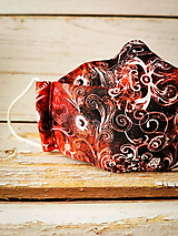 Rúška - Exkluzívne rúško s tvarovateľným plieškom Giron - ružové (Červená) - 11864876_