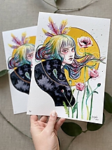 Obrazy - Indiánska jar, (ART PRINT) akvarel - 11863252_
