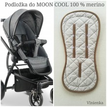 Detský textil - Vlnienka podložka do kočíka MOON 100% WOOL Seat Liner SAND piesková - 11870617_